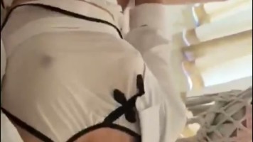 Bokep Premium Kebaya Cream Memancing Nafsu Demi Mengentot